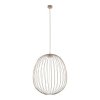 Beżowa lampa wisząca ażurowa druciana owalna minimalistyczna loftowa uniwersalna klasyczna SPHERA L 11303 TK-LIGHTING